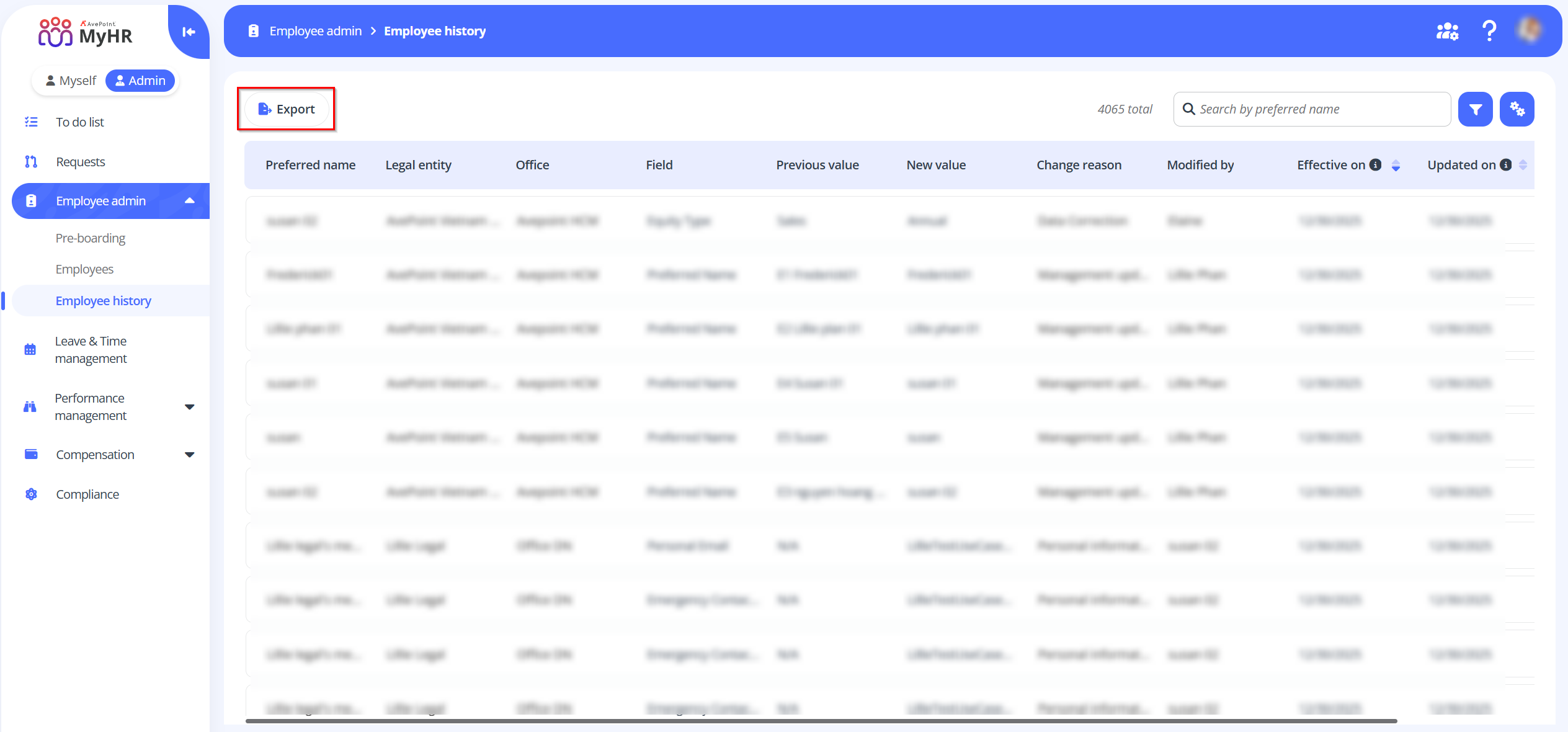 export-employee-history